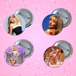Sabrina Carpenter 3 inch Pin Back Button Set 4 pack Music Pop Espresso Pins